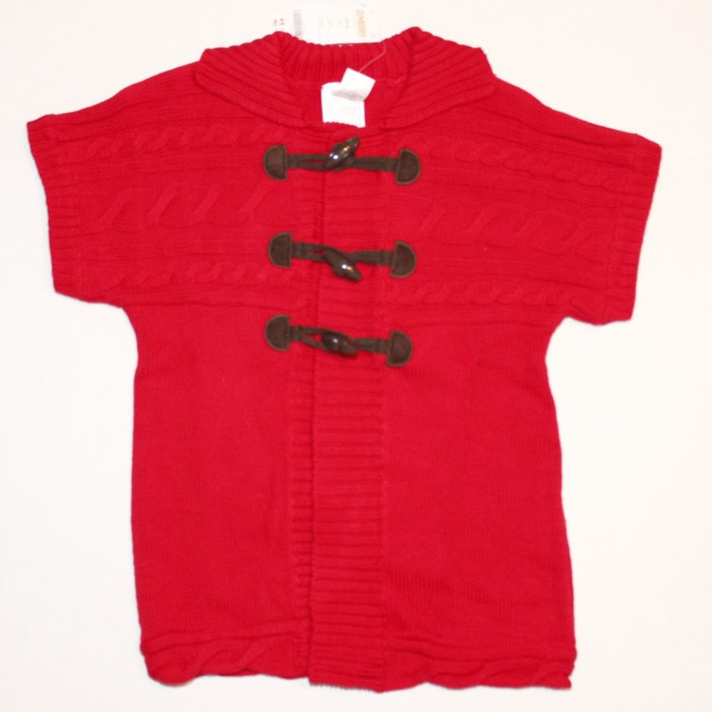 NWT Gymboree 5-6 or 7-8 red cardigan toggle sweater Cozy Owl